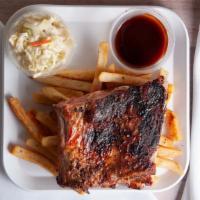 3 Bone Rib Meal · Our tender ribs three bones served with fries and coleslaw.