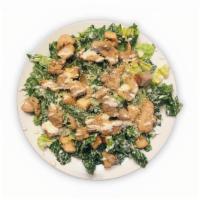 Chicken Caesar Salad · A customer's favorite. Grilled chicken on a large portion of fresh romaine lettuce, dressed ...