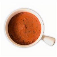 Tomato Basil Soup · Our signature soup - a hearty creamed based soup made with vine ripened tomatoes, fresh crea...