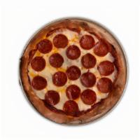 Pepperoni Pizza · Our pepperoni pizza is made with beef pepperoni, marinara, and cheese