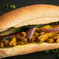 Chicken Curry Sub · Grilled chicken breast marinated in curry sauce.