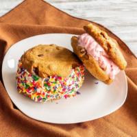 Sensational Ice Cream Sandwiches · Your choice of ice cream sandwiches by warm chocolate chip cookies