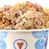 Birthday Cake Capacitor · Cake batter, fudge, cookie dough and sprinkles.