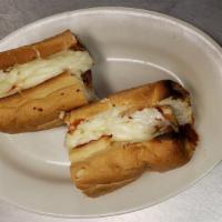 Eggplant Parmigiana · Eggplant baked in a homemade sauce and topped with mozzarella cheese.