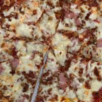 Meatlover'S Pizza · Pepperoni, sausage, beef, ham, bacon.