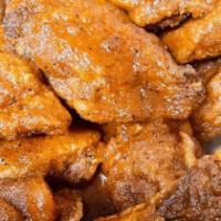 8 Wings Only · 8 Freshly Cooked Chicken Wings, w/ one cup of ranch or blue cheese.