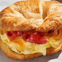 Croissant Breakfast N/P · Egg with Cheese on a Butter Croissant.
