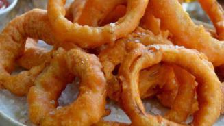Onion Rings · Includes dipping sauce.