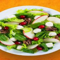 Cranberry Walnut Salad Special · Iceberg lettuce, green peppers, juicy cherry tomatoes, olives, pepperoncini and cucumbers ti...