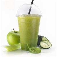 Apple And Cucumber Juice (16 Oz. ) · Zumo organico rojo.