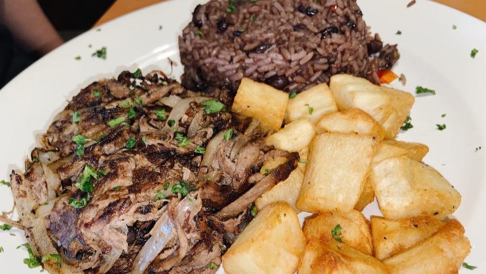 Shredded Beef Grilled With Onions & Cuban Mojo · Vaca frita.