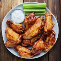 Ranch Wings · Exotic creamy ranch sauce topped on sizzling batch of chicken wings!