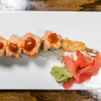 Dragon Roll · Shrimp tempura roll topped with crawfish salad.