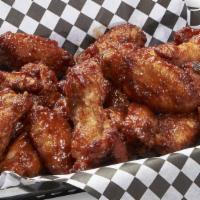 20 Piece Wing Run Wings · Award winning Traditional or Boneless Wings with your choice of Nine Flavors.