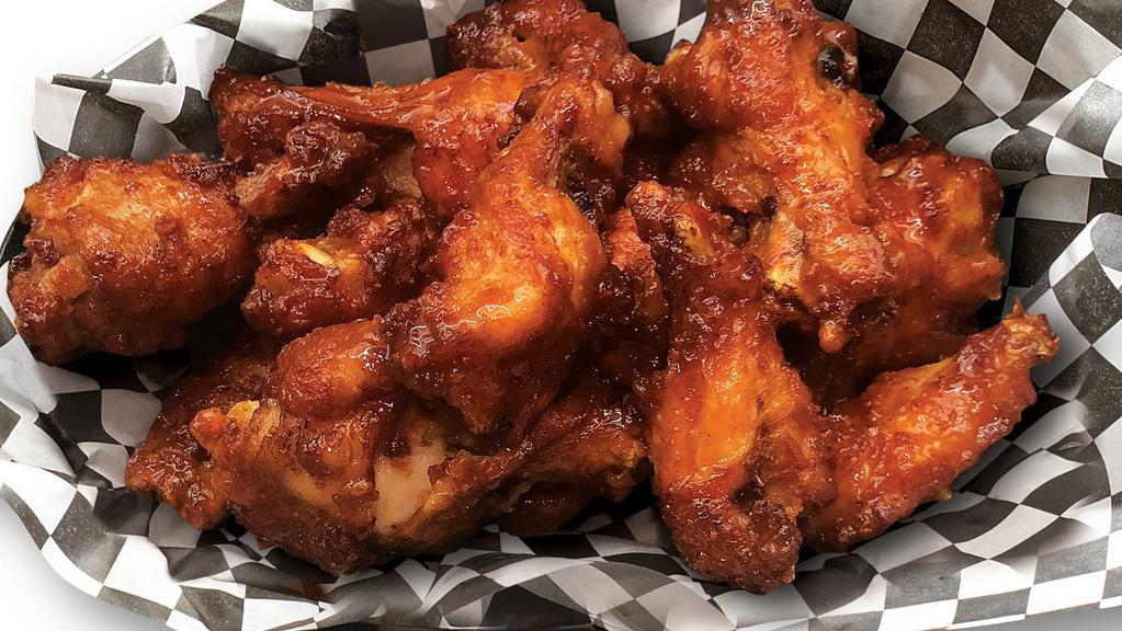 10 Piece Wing Run Wings · Award winning Traditional or Boneless Wings with your choice of Nine Flavors.