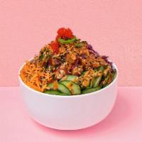 Spicy Tuna · White Rice, Tuna, Goma Wakame, Red Cabbage, Carrot, Cucumber, Ponzu Dressing, Spicy Peanuts ...