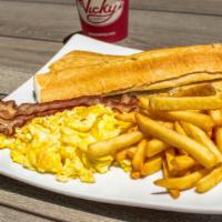 Breakfast Special · Scrambled Eggs
Fries
Cuban Toast
Choice of Ham or Bacon
SM Cafe Con Leche