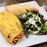 Omelet Bkft Plus A Drink · Make your own omelet and choose a drink!