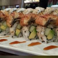 California Eel Roll · California roll topped with eel.