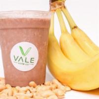 Pb Banana Protein Shake · Blended Banana, Powdered Peanut Butter, Vegan Protein and Coconut Milk