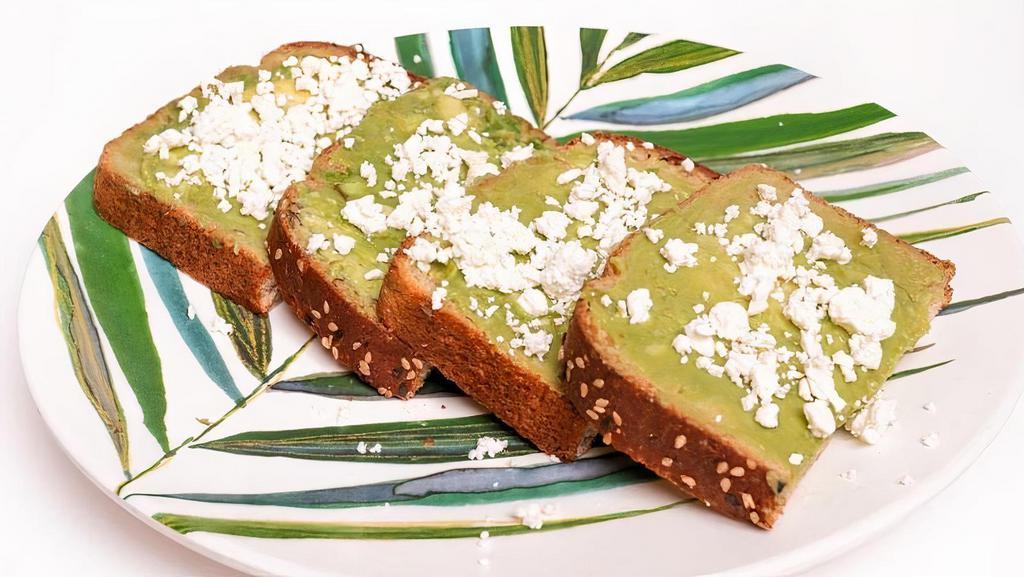 Green Eggs & Guac Toast · Egg Salad folded in guac topped with one boost of your choice. Side of fruit or greens included. Additional toppings available upon selection.