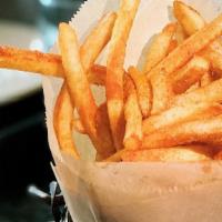 Masala Fries · Vegetarian. Fries tossed in house spices, served with house curry ranch and ketchup.