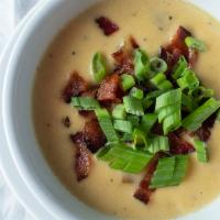 Cup Fresh Homemade Soup · Rustic potato bacon or call restaurant for  soup of the day.