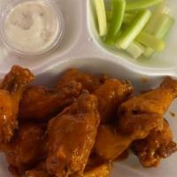 10 Pieces Wings · Served with celery and dressing.