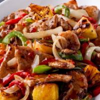 Sweet & Sour Bowl · Your choice of protein with roasted red peppers, green peppers, yellow onions, and pineapple...