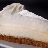 Cheesecake Factory Seasonal Cheesecake · The Cheesecake Factory Bakery® vanilla white chocolate mousse, whipped cream, and a vanilla ...