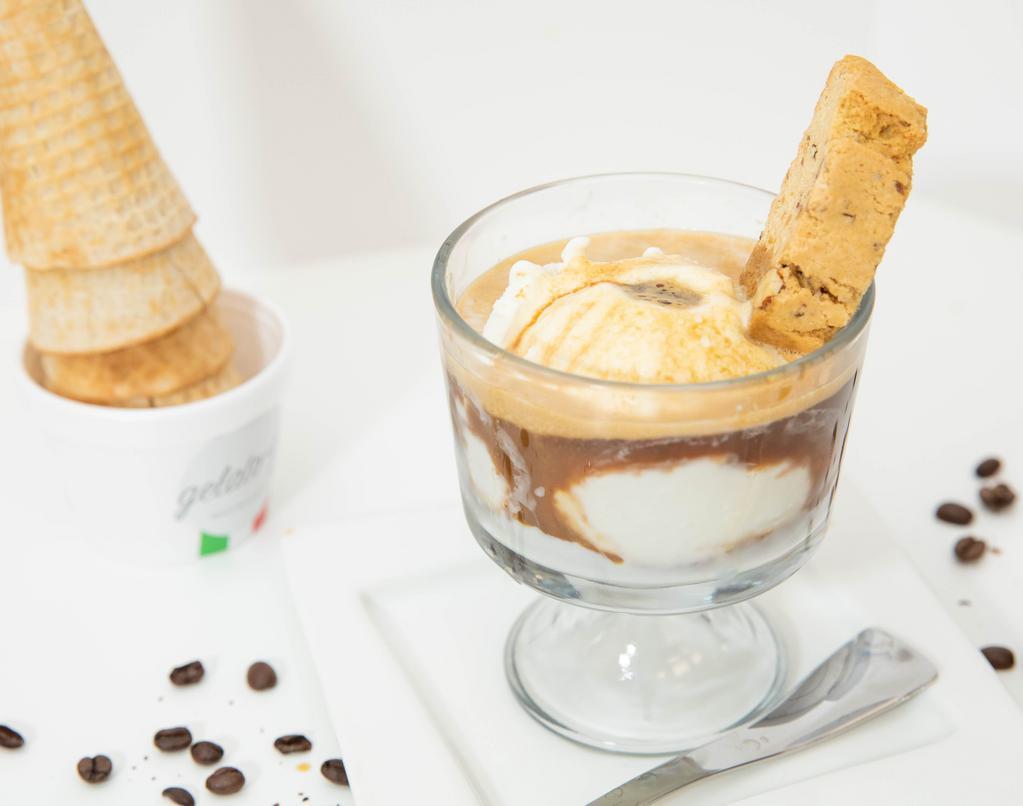 Affogato Al Caffe · Mix our delicious vanilla gelato with italian coffee.