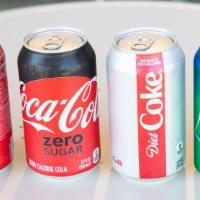 Soda · Coke, diet coke, coke zero, sprite.