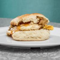 Biscuits · Ham, link sausage, bacon or sausage patty with egg and cheese.