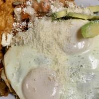 Mexican Bowl · Chorizo, onions, peppers, topped with two sunny-side-up eggs, cotija cheese, sliced avocado,...