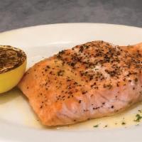Salmon Fillet · broiled with lemon, butter & parsley