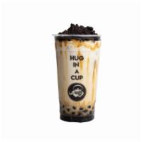 Oreo C&C Brown Sugar · Brown sugar glazed milk with sweet cloud foam and Oreo crumbs on top / No caffeine