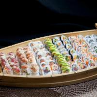 Boat Ii · 1 California roll, 1 vegetable roll, 1 Holt roll, 1 Alex #2, 1 Mariano roll, 1 rainbow roll,...