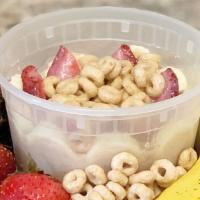 Moko Jumbie Bowl · The base of the bowl is our fan favorite Moko Jumbie Smoothie which includes:
Bananas, Peanu...