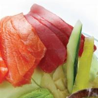 8 Piece Sashimi W/Miso · 8 pc Sashimi ( salmon & tuna)  with MISO soup