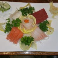 Sashimi Regular (12) · Consuming raw or undercooked meats, poultry, seafood, shellfish, or eggs may increase you ri...