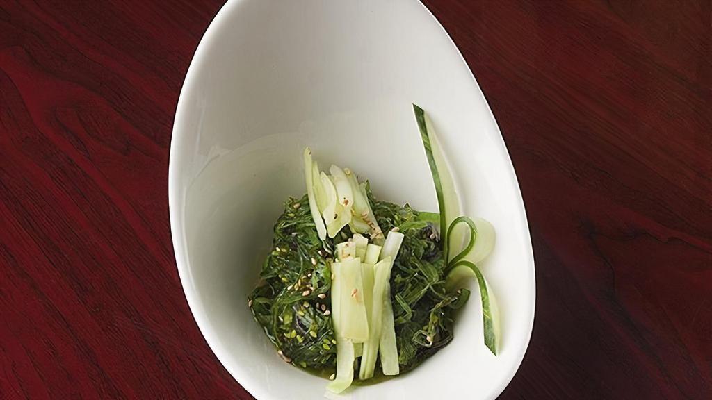 Seaweed Salad · Mixed seaweed towed with a tangy sesame dressing with cucumber & sesame seed.
