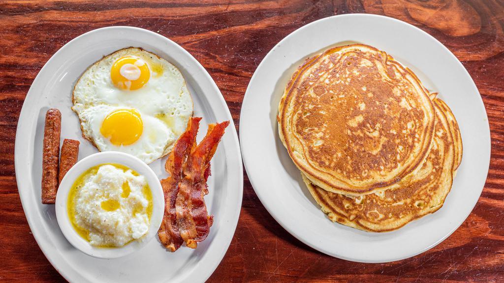The Original Pancake · Favorite. Buttermilk pancakes with authentic country flavor.