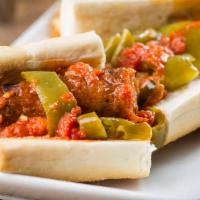 Italian Sausage Sandwich · Rosati's Italian sausage link on Italian bread with choice of au jus or marinara. Hot sandwi...
