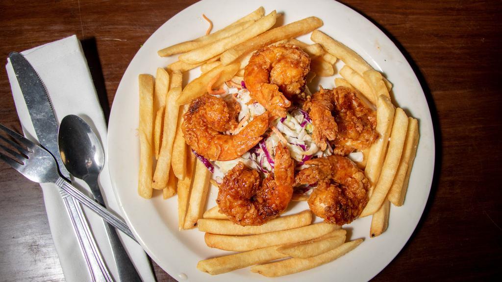 Big Bang Shrimp · Spicy. Succulent shrimps lightly breaded and fried to a golden crisp, tossed in our special theory sauce Served, with hushpuppies & fries. No Modifications