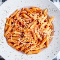 Penne Alla Vodka Bowl · Penne pasta sauté in marinara and cream sauce with touch of vodka.