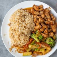 Chicken Hibachi · Comes with soup or salad. choice of rice or noodle.