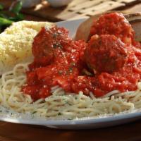 Penne With Meatballs · Meatballs made from our own recipe.