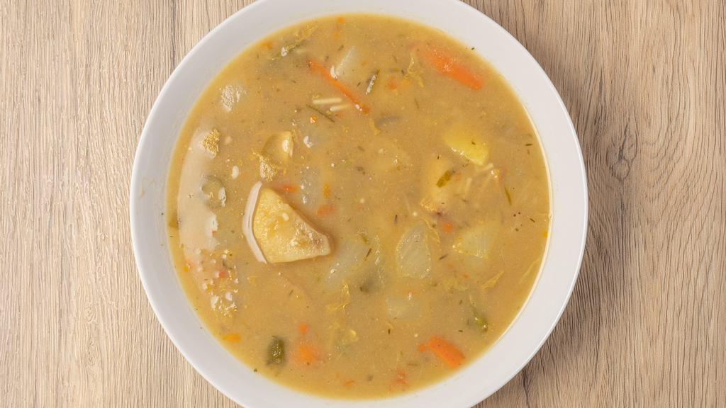 Soups · Chicken, Goat,Red Peas w/beef,Beef.