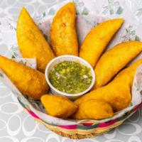 Empanadas · Colombian handmade wrapped in flour and good stuff.