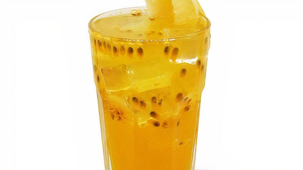 Passion Fruit Lemonade · Passion fruit is cultivated in Brazil, Argentina and Paraguay and available right here in a cup.